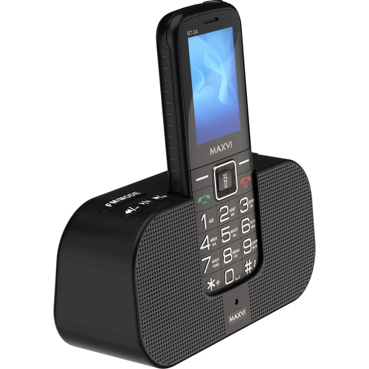 Телефон MAXVI RT-04 Black - фото 2
