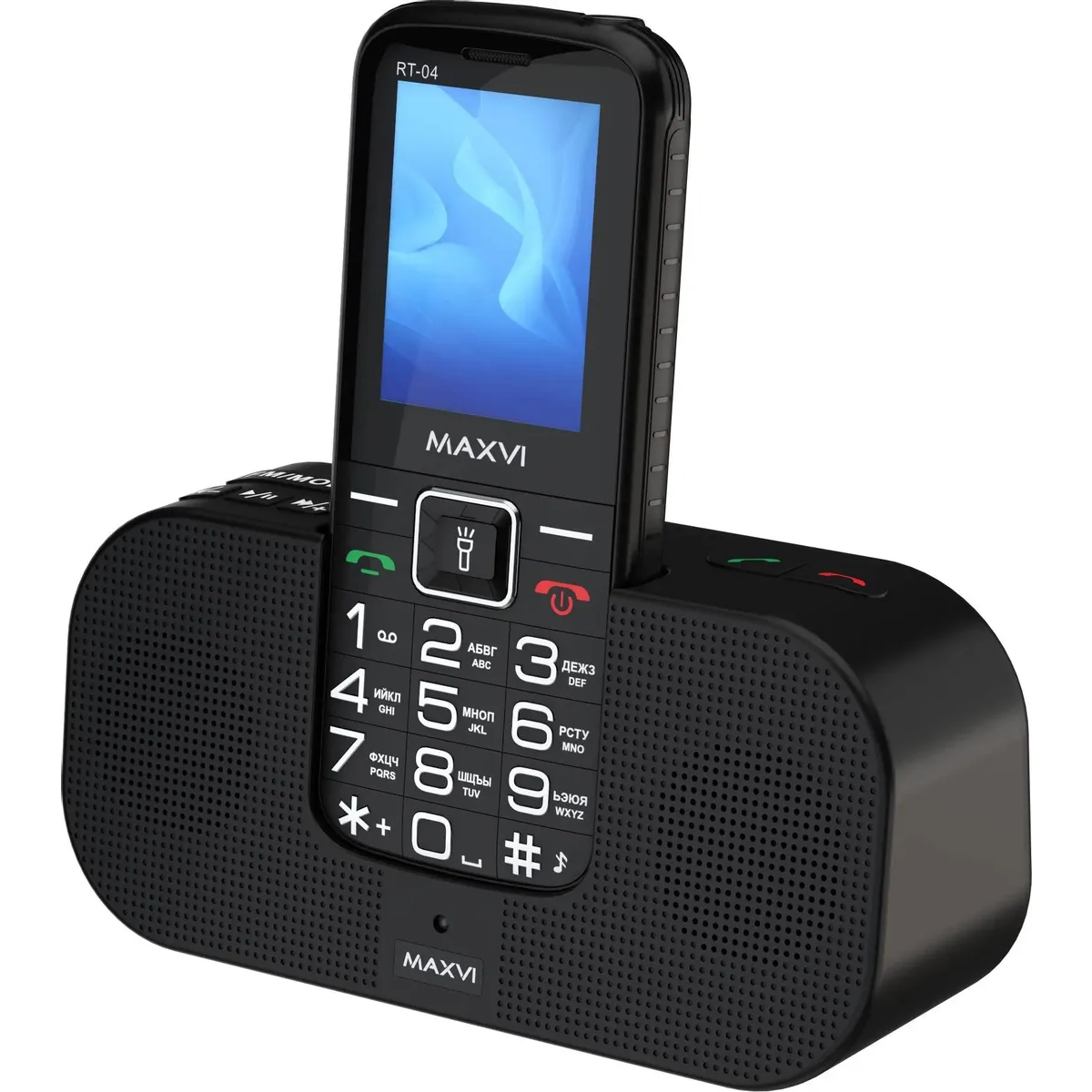 Телефон MAXVI RT-04 Black - фото 3