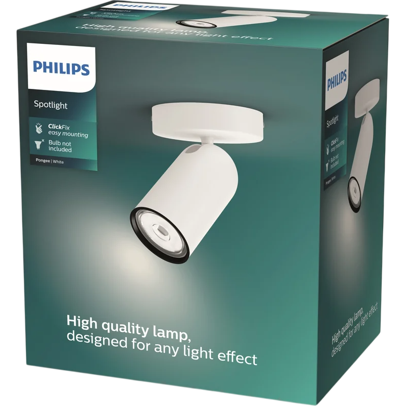 Светильник Philips PONGEE single spot white 1xNW 230V - 915005530501 - фото 4