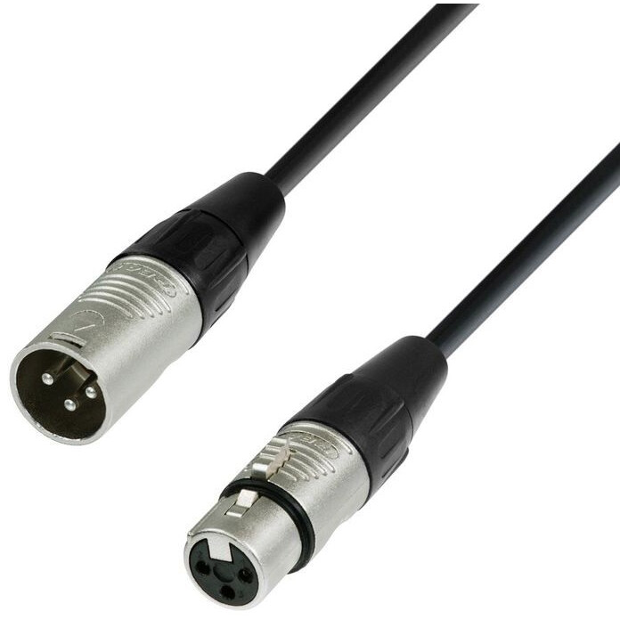 Кабель XLR (M) - XLR (F), 1м, Adam Hall K4MMF100