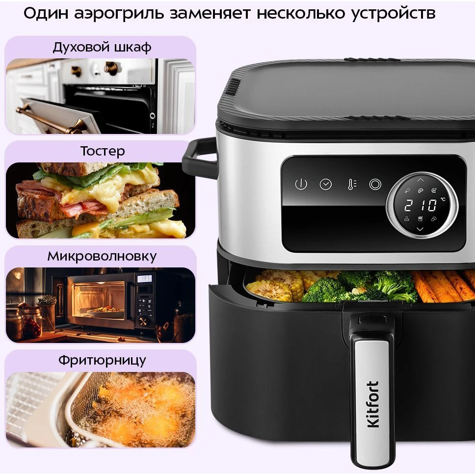 Аэрогриль Kitfort KT-8127 - фото 2