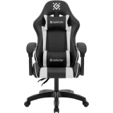 Игровое кресло Defender Legas Black/White (64806)