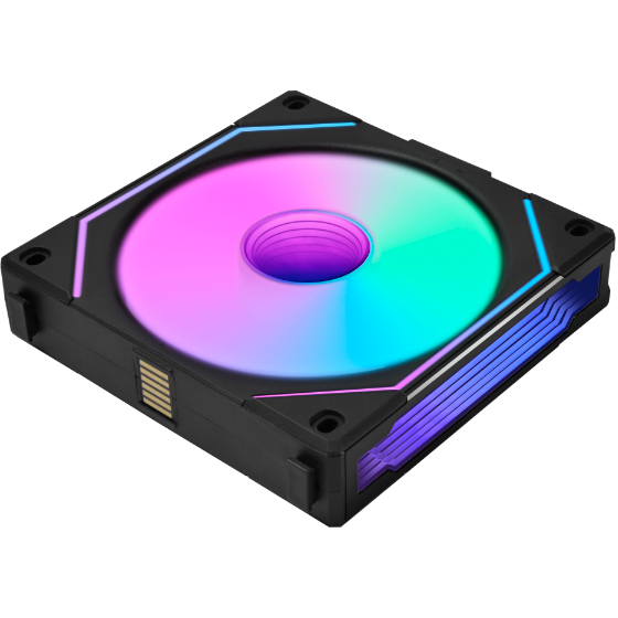 Вентилятор для корпуса Lian Li UNI Fan SL Infinity Wireless 120 Reverse Blade Black (3 шт.) - G99.12RSLIN1W3B.R0 - фото 4
