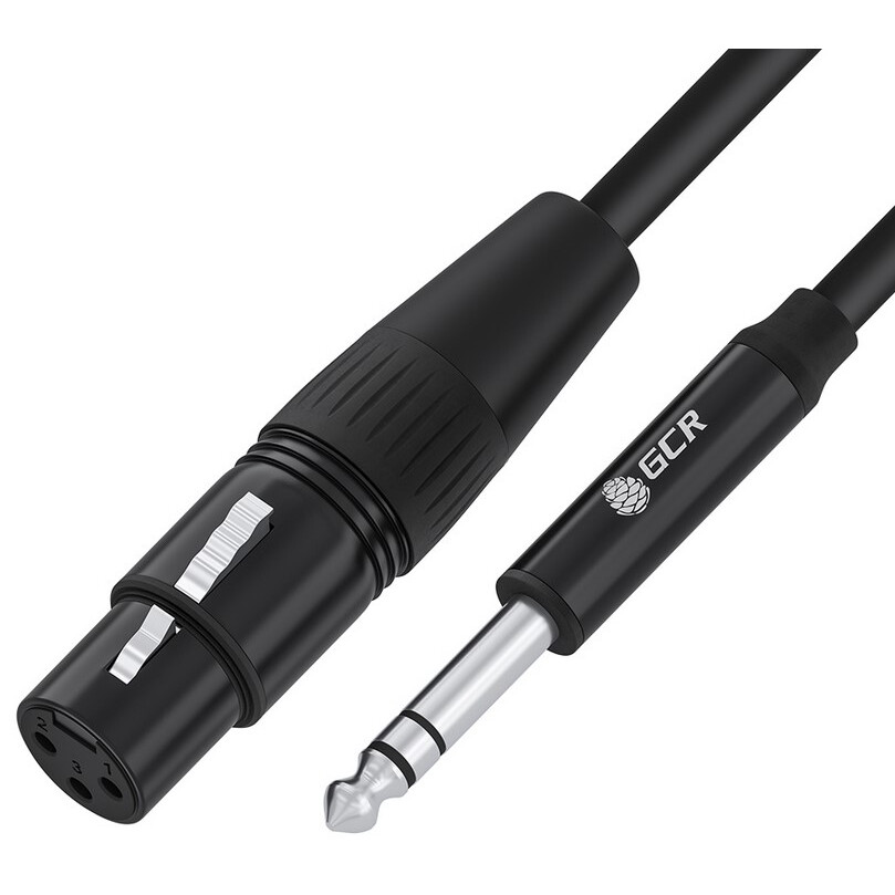 Кабель 6.3 Jack (M) - XLR (F), 20м, Greenconnect GCR-53443