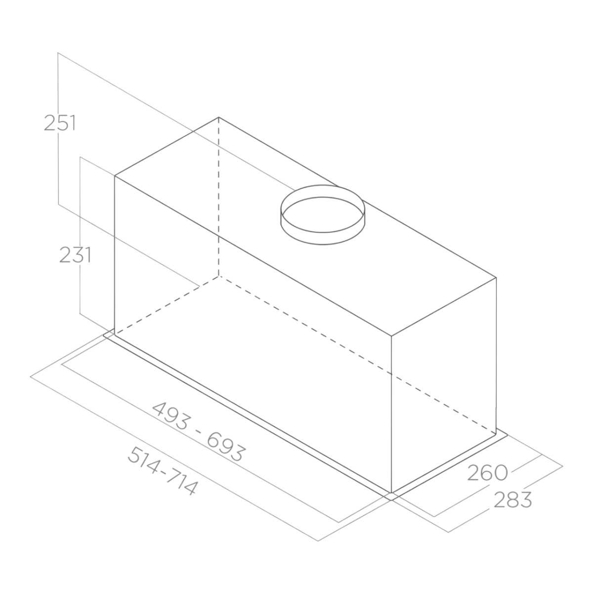 Вытяжка Elica Fold GR/A/72 - PRF0180820 - фото 3