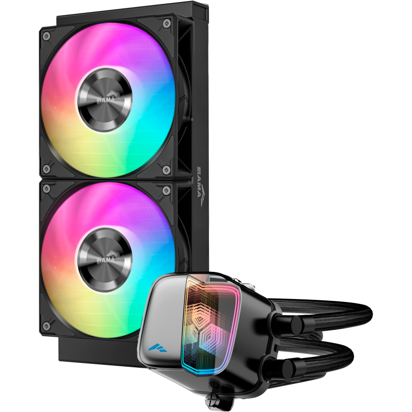 Система жидкостного охлаждения SAMA L70 240 BK - L70-BKWAYX02-G - фото 3