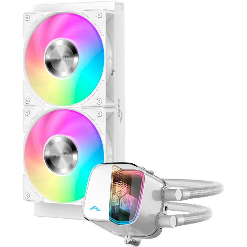 Система жидкостного охлаждения SAMA L70 240 WH - L70-WHWAYX02-G - фото 2