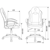 Игровое кресло Бюрократ Zombie 11LT Black (ZOMBIE 11LT BLACK)