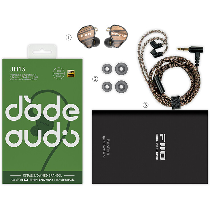 Наушники JadeAudio JH13 Transparent Black - фото 4