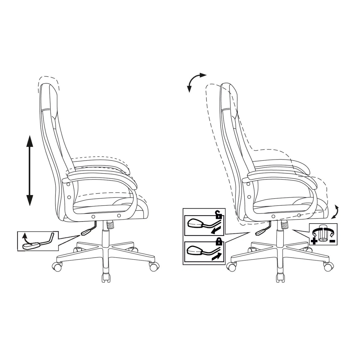 Офисное кресло Бюрократ CH-730 Dark Grey - CH-730/FABR-DGREY - фото 11