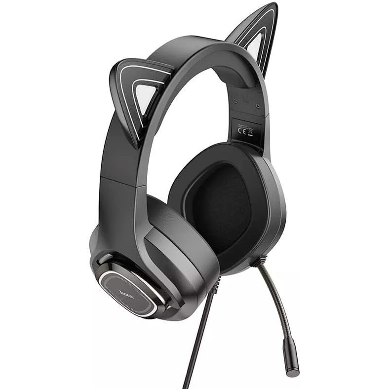 Гарнитура HOCO W107 Cute Cat Black - фото 4