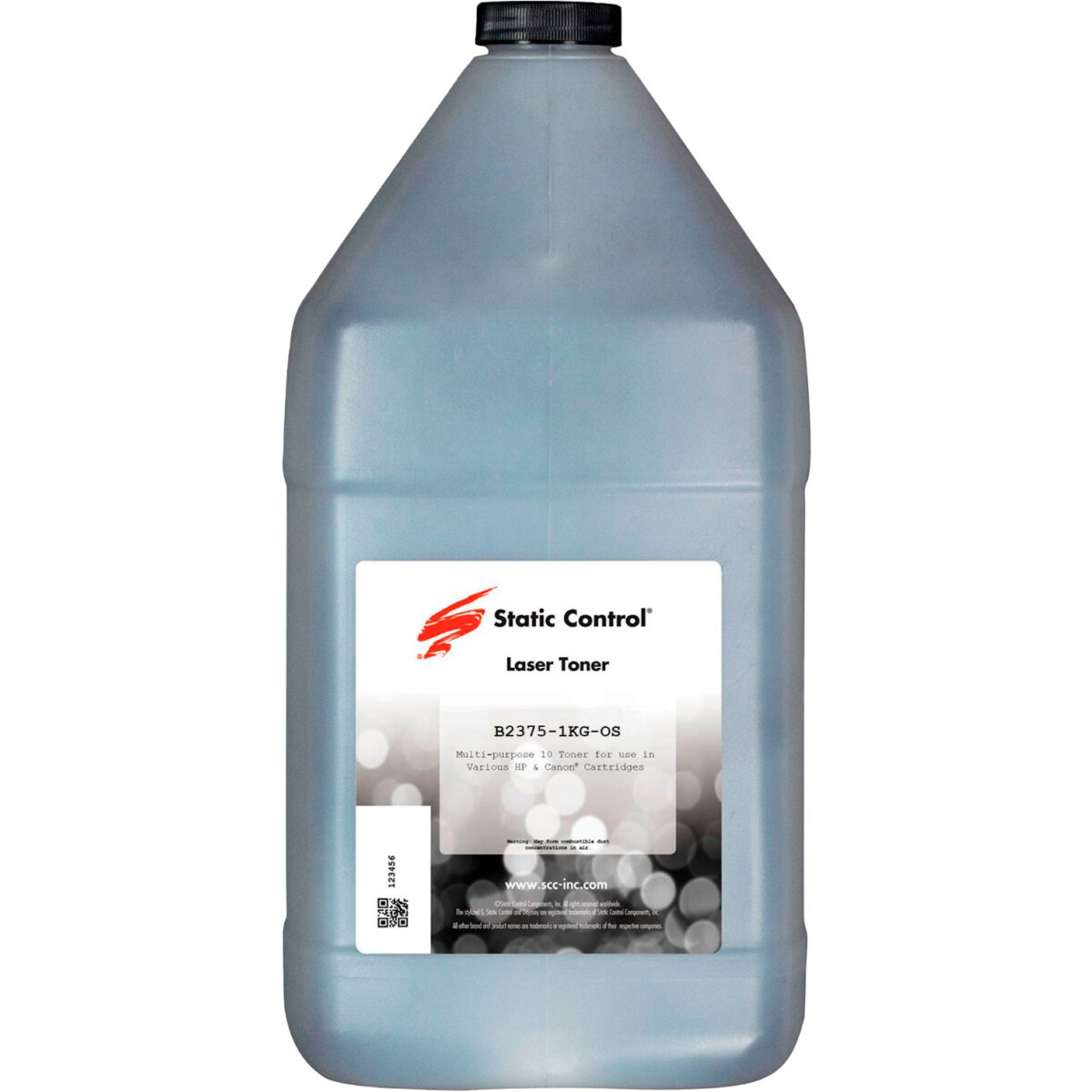 Тонер Static Control B2375-1KG-OS Black