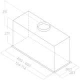 Вытяжка Elica Fold S IX/A/72 (PRF0181963)