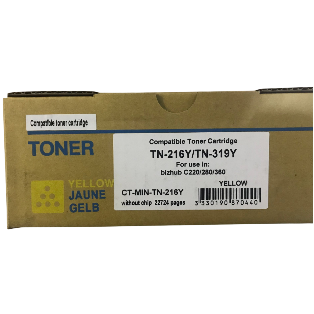 Картридж ELP Imaging CT-MIN-TN-216Y(TN-319Y) Yellow