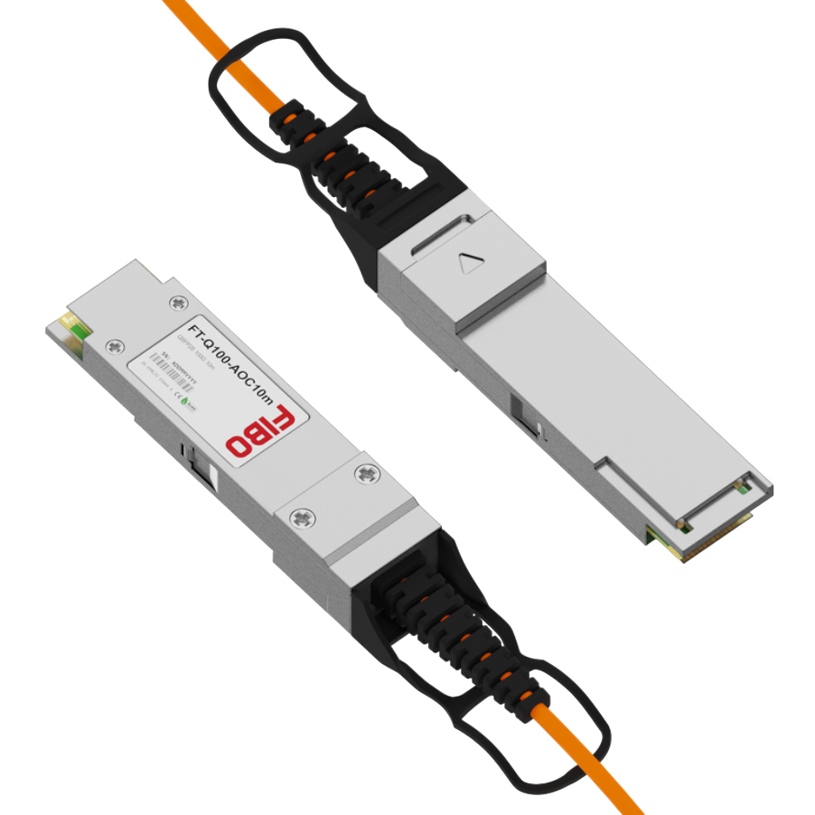 Кабель QSFP28 FIBO-TELECOM FT-Q100-AOC10m, 10м