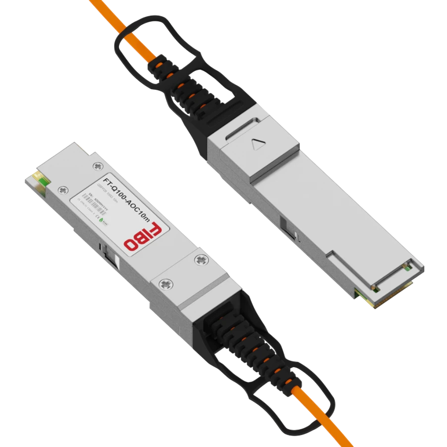 Кабель QSFP28 FIBO-TELECOM FT-Q100-AOC10m, 10м