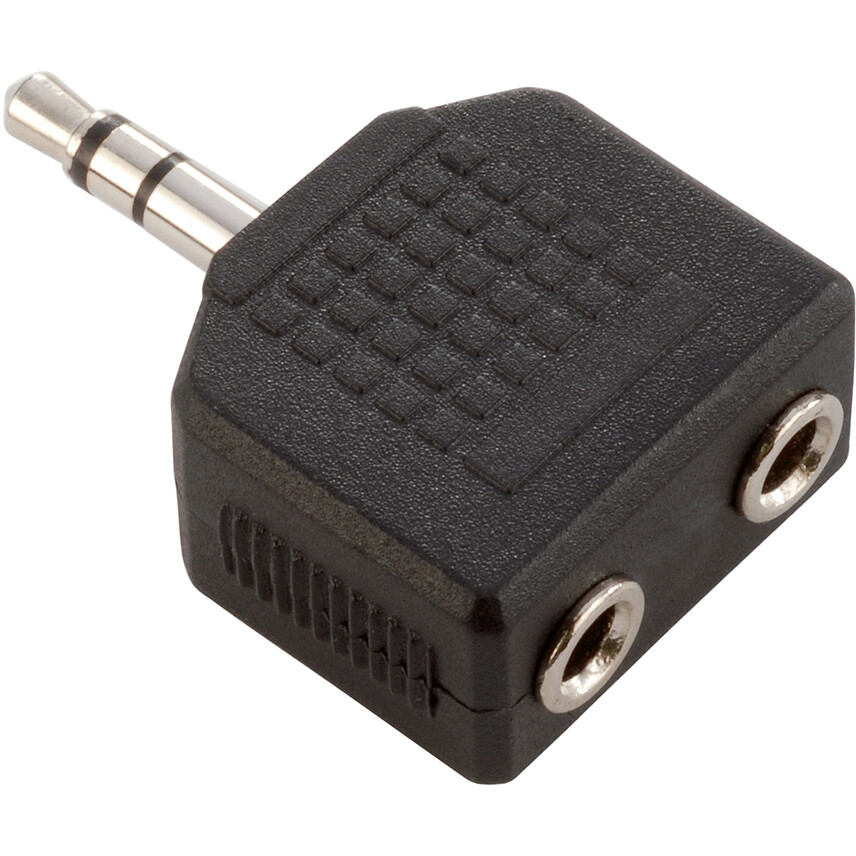Переходник 2x 3.5 Jack (F) - 3.5 Jack (M), Adam Hall 7556