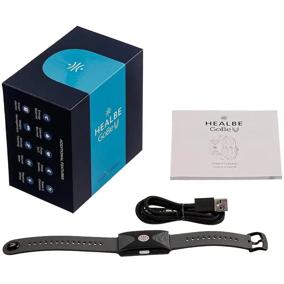 Фитнес-браслет HEALBE GoBe U Black/Grey - HLB40GR - фото 9