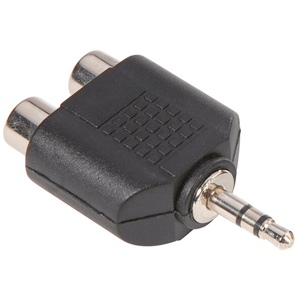 Переходник 3.5 Jack (M) - 2x RCA (F), Adam Hall 7550 - фото 2