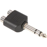 Переходник 6.3 Jack (M) - 2x RCA (F), Adam Hall 7549