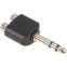 Переходник 6.3 Jack (M) - 2x RCA (F), Adam Hall 7549 - фото 2