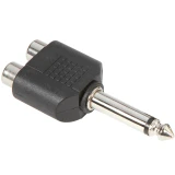 Переходник 6.3 Jack (M) - 2x RCA (F), Adam Hall 7548