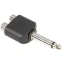 Переходник 6.3 Jack (M) - 2x RCA (F), Adam Hall 7548 - фото 2