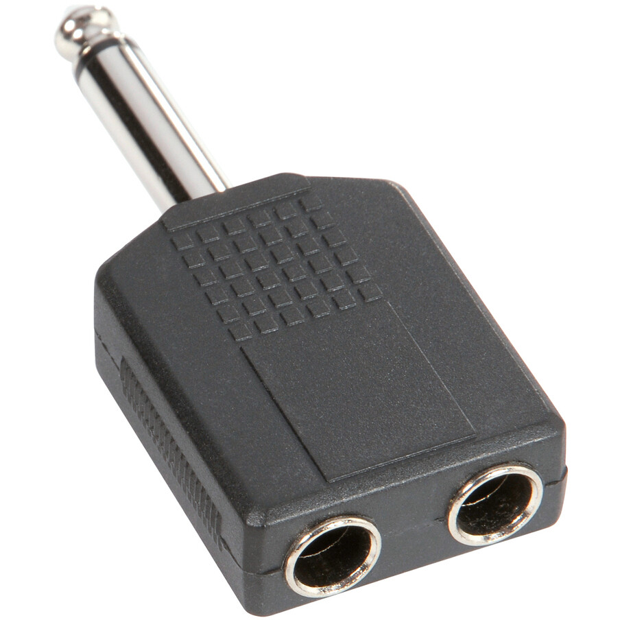 Переходник 2x 6.3 Jack (F) - 6.3 Jack (M), Adam Hall 7547