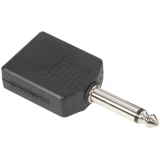 Переходник 2x 6.3 Jack (F) - 6.3 Jack (M), Adam Hall 7547