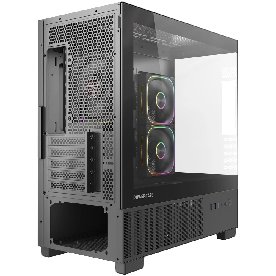 Корпус Powercase Vision Micro S3B Black - CVMMSB-A3 - фото 7