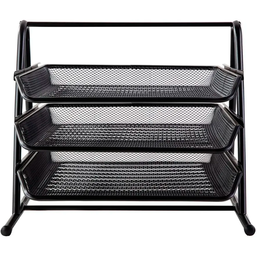 Лоток для бумаг Deli E9181 Black - фото 2