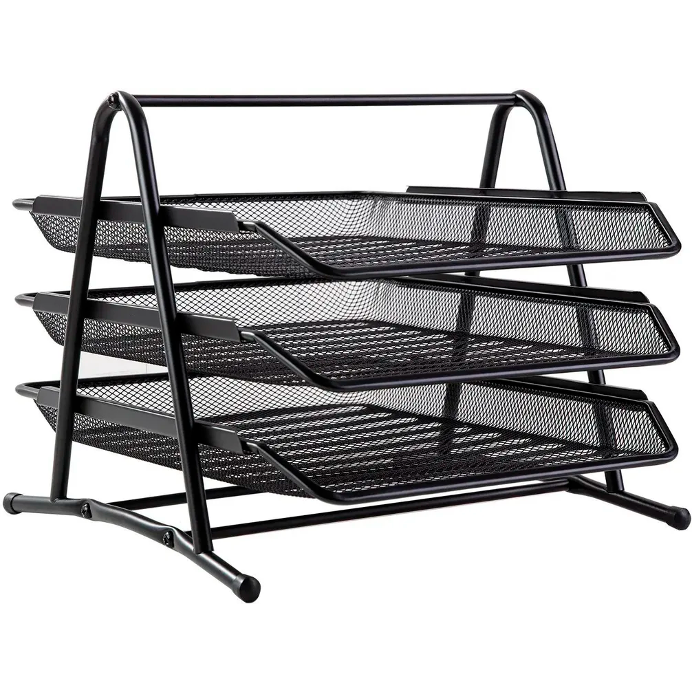 Лоток для бумаг Deli E9181 Black - фото 3