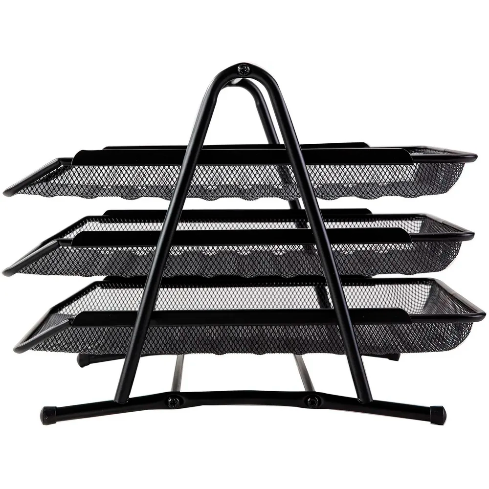 Лоток для бумаг Deli E9181 Black - фото 4