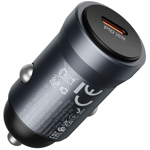 Автомобильное зарядное устройство HOCO Z62A Energy Grey - 6942007662499 - фото 2