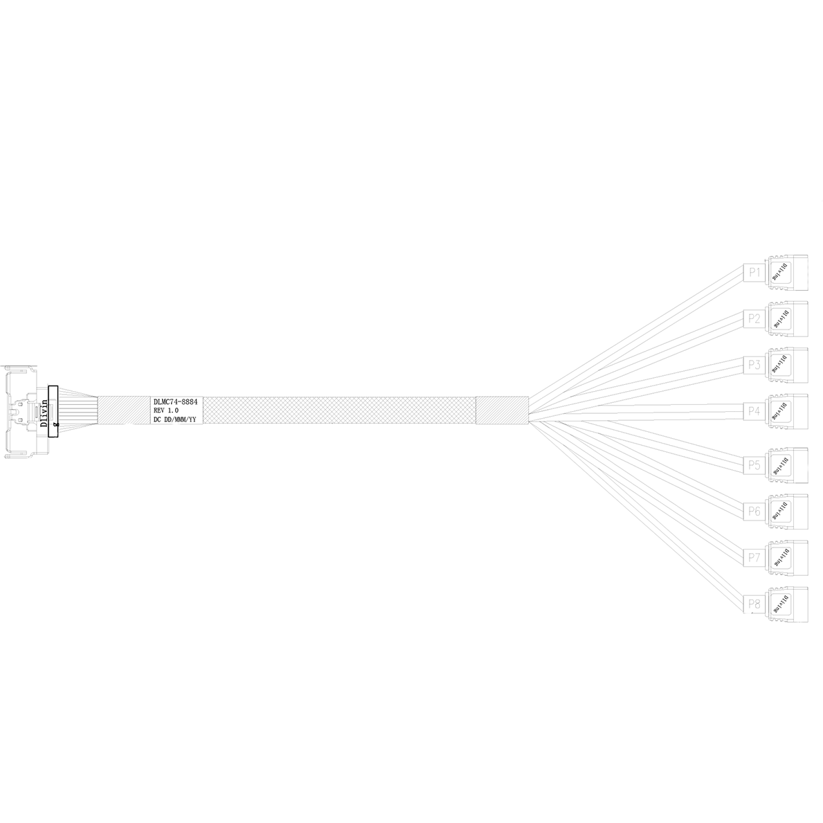 Кабель DiliVing DLMC74-8884