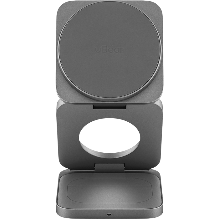 Беспроводное зарядное устройство uBear Balance Slim Grey - WL24SG31BS-AW - фото 2