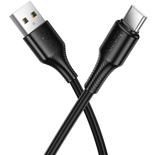 Кабель USB - USB Type-C, 1м, HOCO X120 Black - 6942007658904 - фото 2