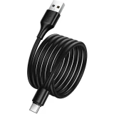 Кабель USB - USB Type-C, 1м, HOCO X120 Black (6942007658904)