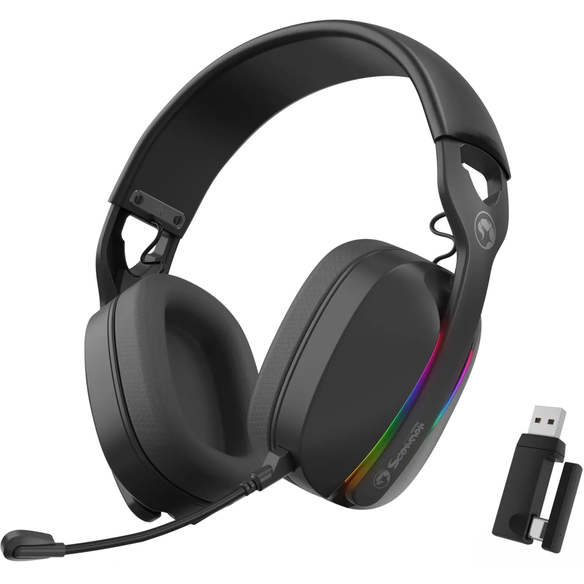 Гарнитура MARVO HG9086W Pulz 70W Black - HG9086W BK - фото 2