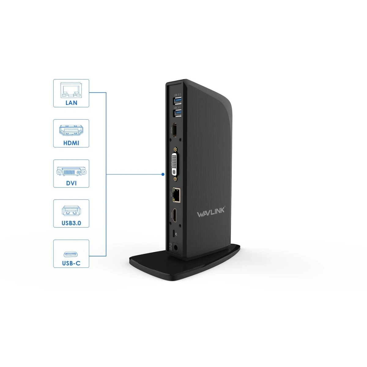 Док-станция WAVLINK USB-C 4K Triple Display Universal Docking Station (UG39PD1) - WL-UG39PD1 - фото 2