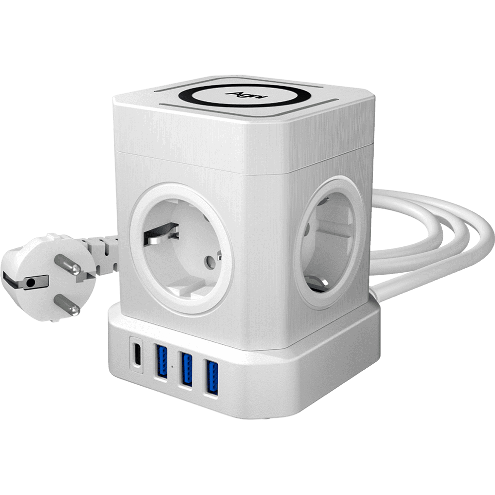 Сетевой фильтр AGNI TP-VE4U5E-C-W-2m-White