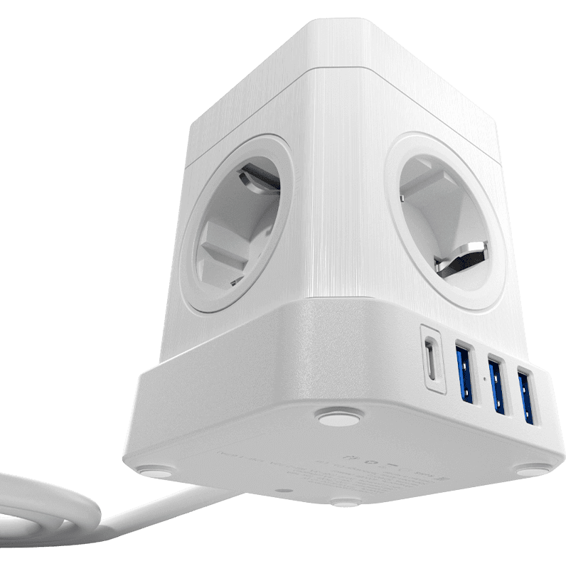 Сетевой фильтр AGNI TP-VE4U5E-C-W-2m-White - фото 4