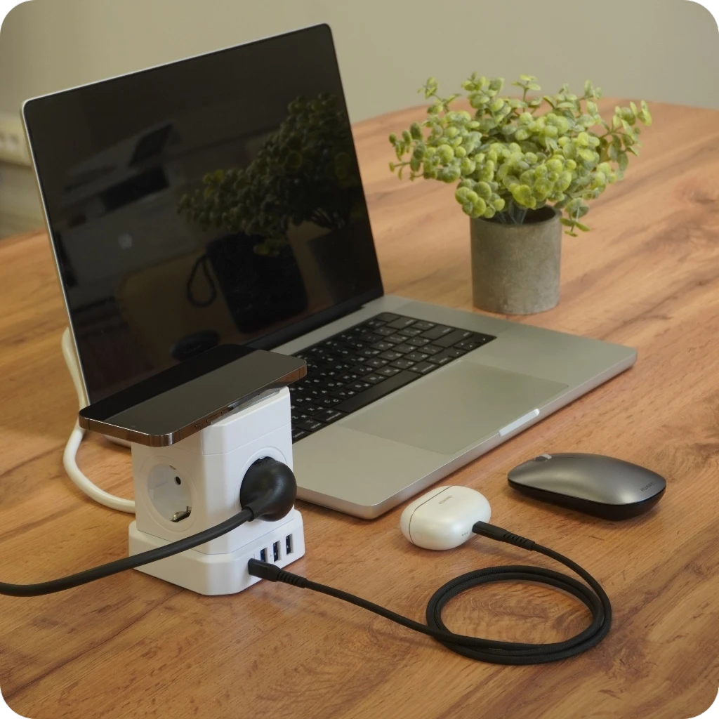 Сетевой фильтр AGNI TP-VE4U5E-C-W-2m-White - фото 5