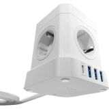 Сетевой фильтр AGNI TP-VE4U5E-C-W-5m-White