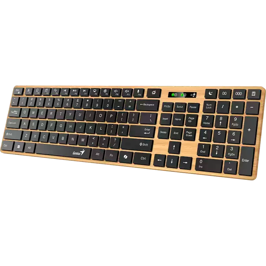 Клавиатура Genius SlimStar 7250BT Pine Wood - 31320004402 - фото 5