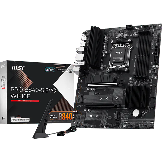 Материнская плата MSI PRO B840-S EVO WIFI6E - фото 5