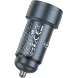 Автомобильное зарядное устройство HOCO Z57A Glorious Grey (6942007633109)