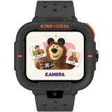 Умные часы Elari KidPhone Маша и Медведь Black (KP-MB-BLK)