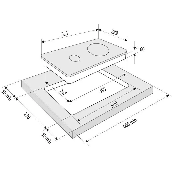 ..... Электрическая варочная панель KRONA CORTO 30 BL (0456) Новый, повреждена упаковка - 00026360 - фото 5