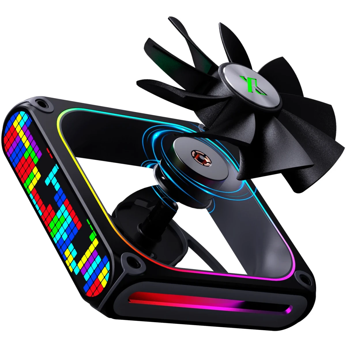 ..... Вентилятор для корпуса XASTRA FZ120B ARGB Black (0194) Новый, повреждена упаковка - FZ120-1BA-CXX-GL - фото 3